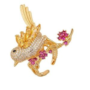 Eye Candy Los Angeles Birdie Adjustable Ring New